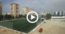 Timelapse obres Zona Esportiva Col·legi Xaloc